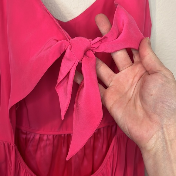 Parker Elana Silk Mini Dress Pink Small NWOT - Picture 11 of 12